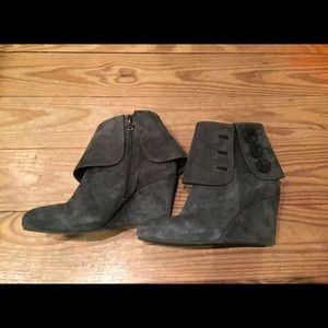 Fabi suede gray bootie
